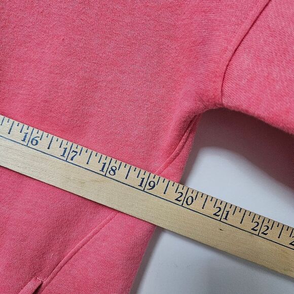 Under Armour Sweatshirt Women's Sm Pink Cowl Neck Loose Fit Mesh Sleeve Insert - Picture 9 of 10